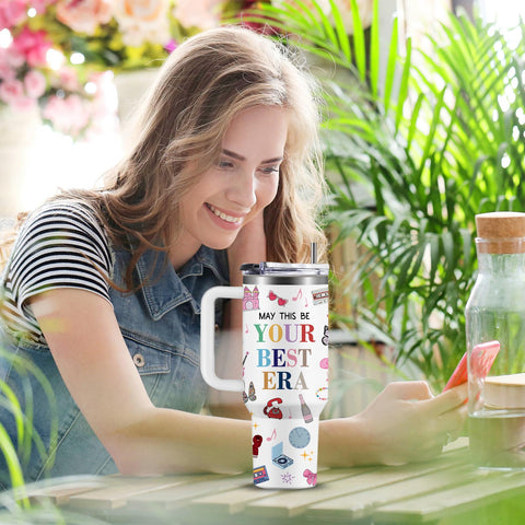 WWHSAI Musical instrument pattern tumbler enhances your on-the-go style