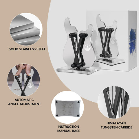 WWN knife sharpener with dual tungsten carbide arms for fast edge correction