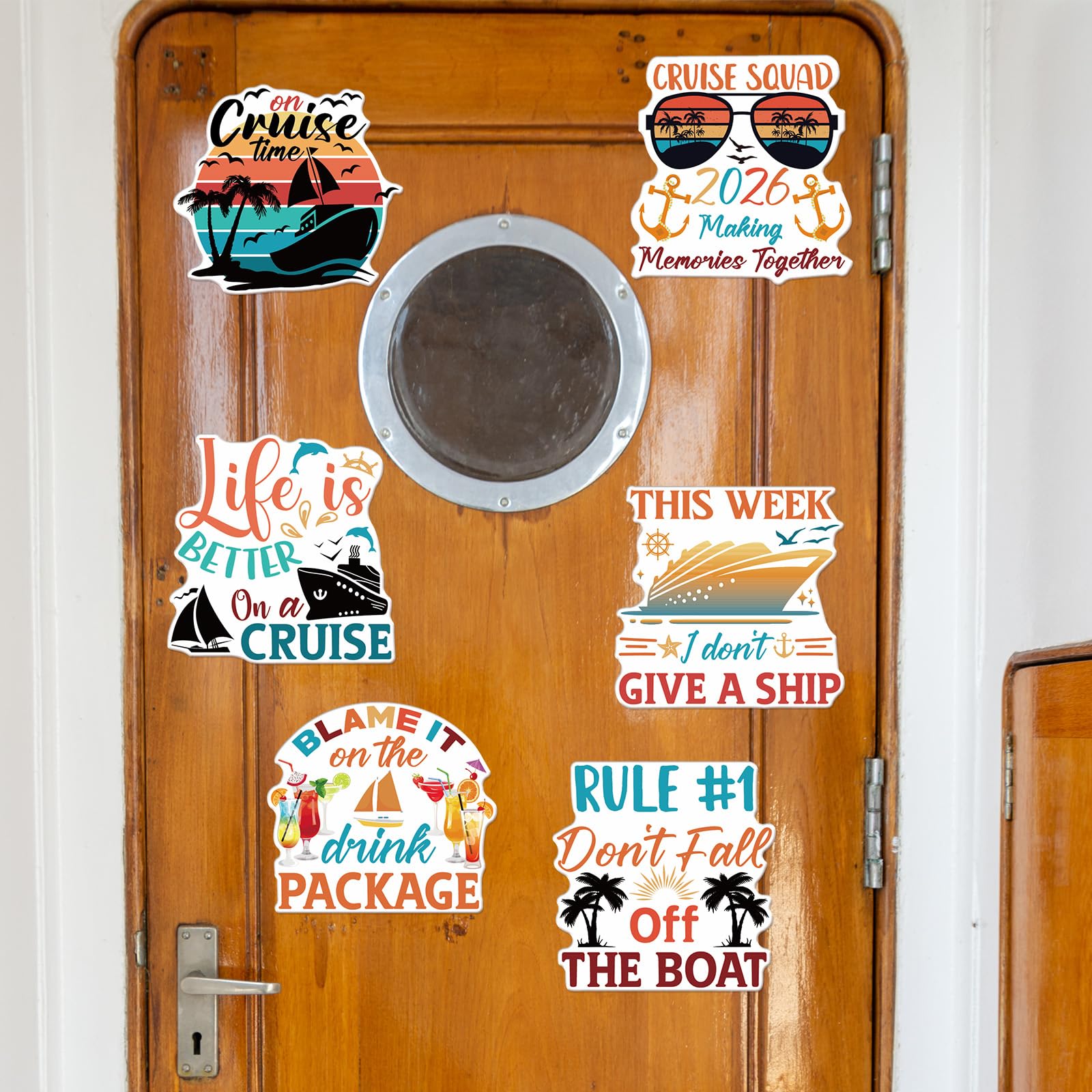 Wxiben cruise door magnet sunglasses motif brings playful coastal style to doors