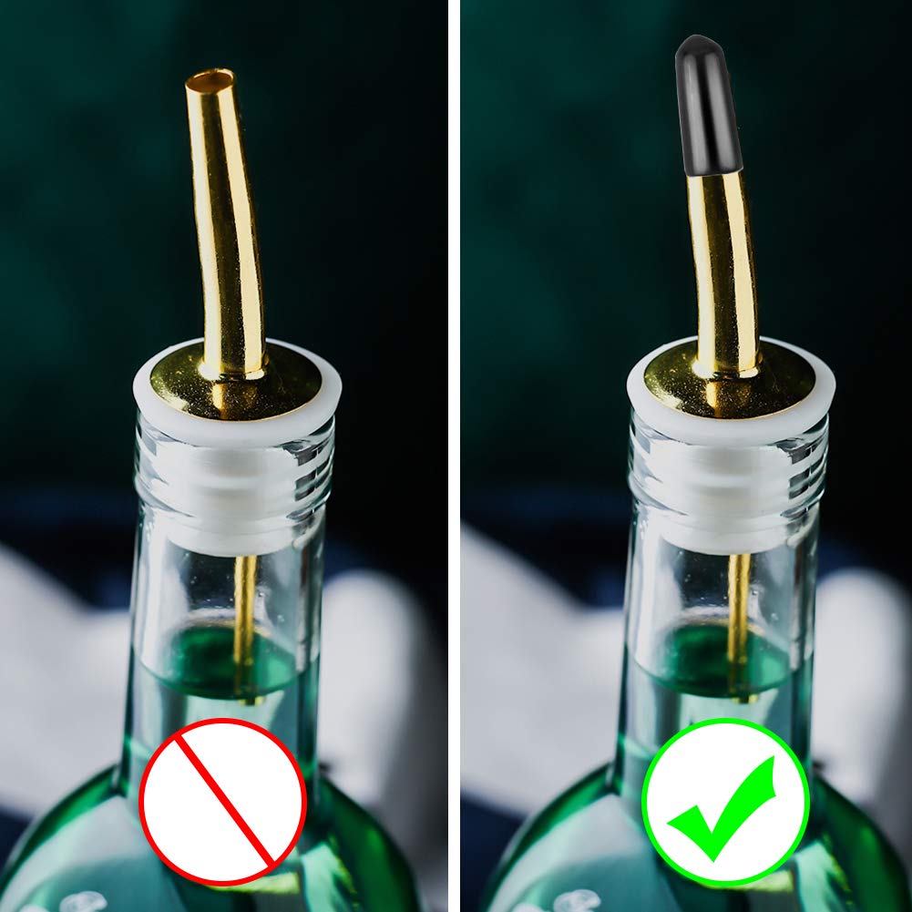Dust protection for pour spouts to prevent debris and insects