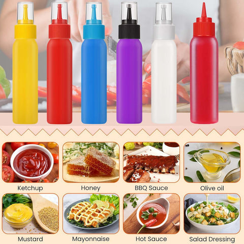 WXOIEOD colorful icing colors display helps plan multi-color desserts.