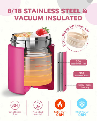 WXXM leak-proof container prevents spills in backpacks and lunch bags.
