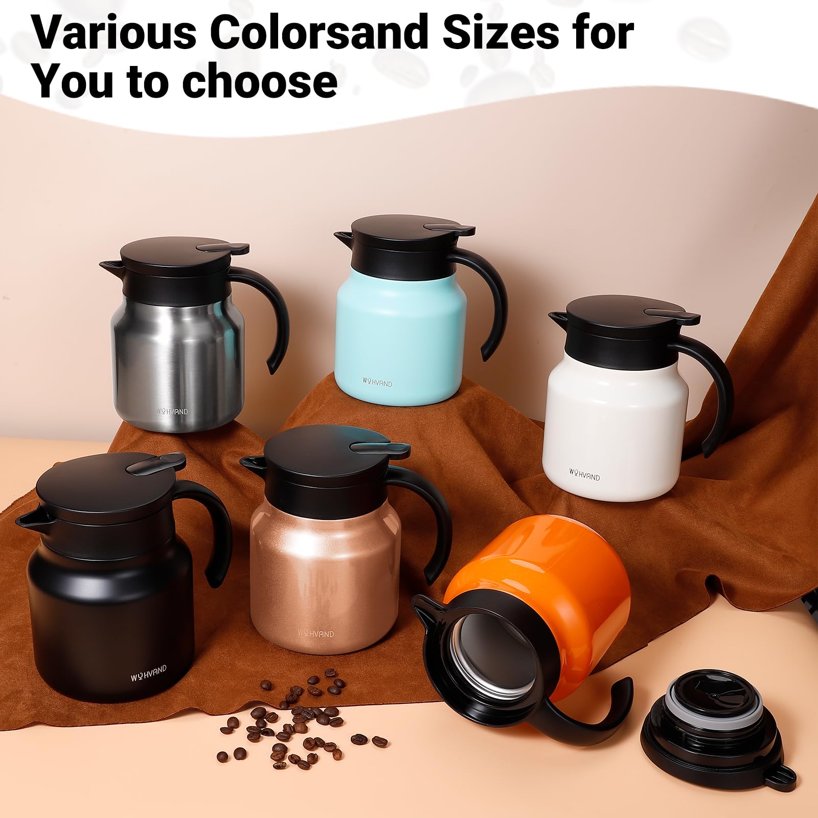 WYHVAND carafe maintains hot and cold beverages during events