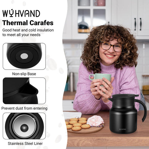 WYHVAND carafe features leak-proof design for spills