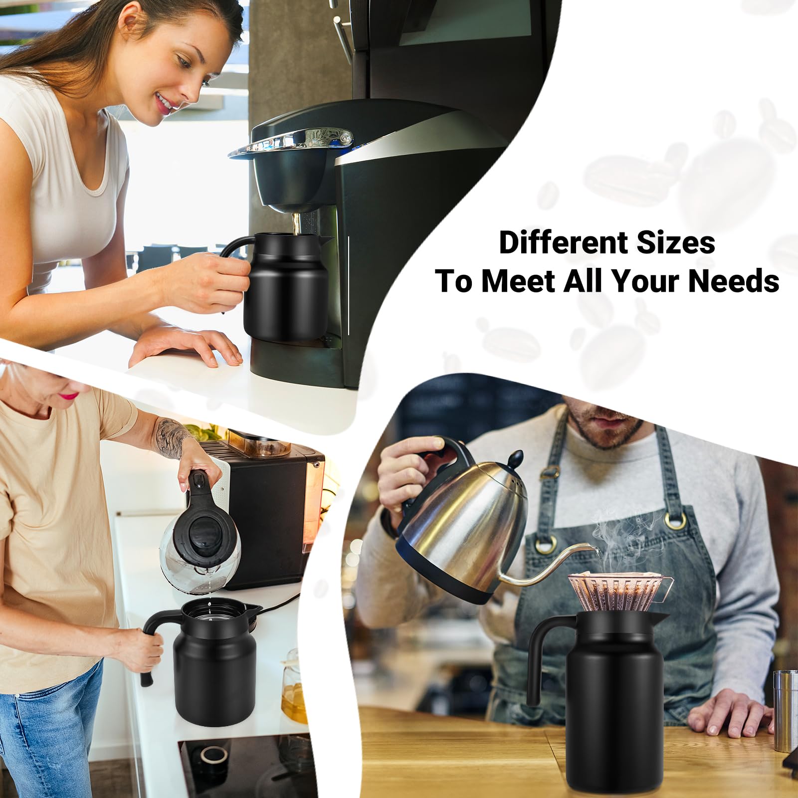 WYHVAND stainless steel carafe with durable construction