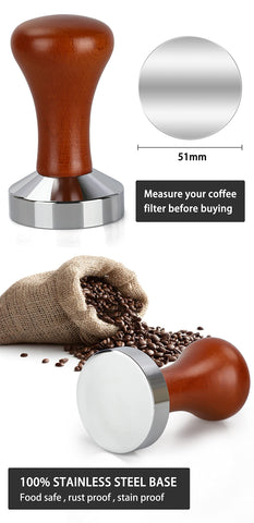 wylosua tamper compact design fits on any counter for easy storage