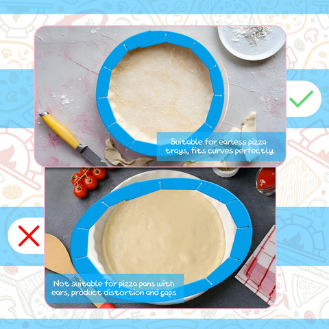 WYMECT pie crust shield heat resistance 450°F blue