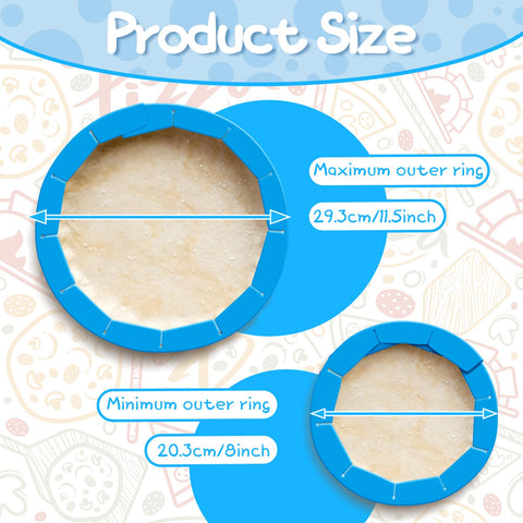 WYMECT adjustable pie crust shield close-up blue