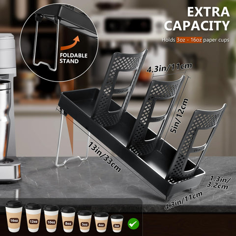 Wymulot 3-slot dispenser tilted view for easy access to cups