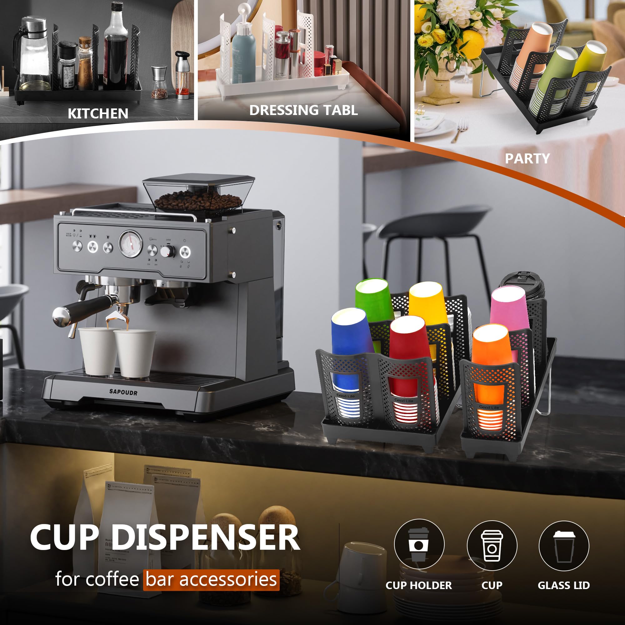 Wymulot thickened HDPE material for durable cup storage