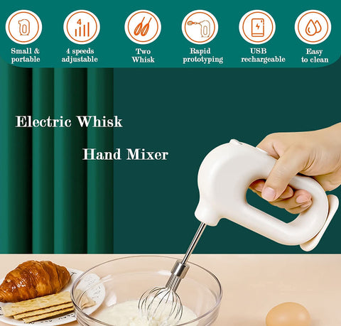 Wynboop Mini hand mixer offers 4-speed control for versatile mixing