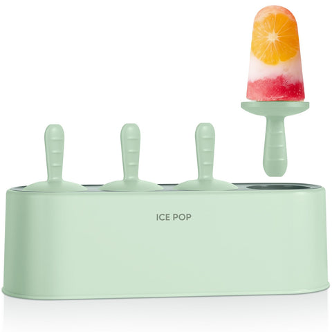 WYOK popsicle mold set with four pieces in green for quick family treats.