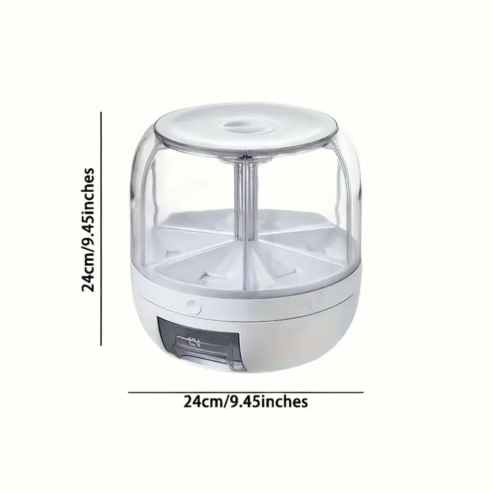 WYSYZJJ large-capacity 13-pound dispenser stores ample rice and grains.
