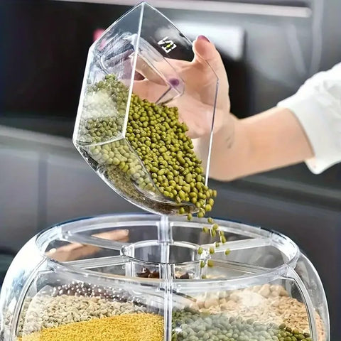 WYSYZJJ sealed-storage design keeps flour, sugar, and grains fresh.