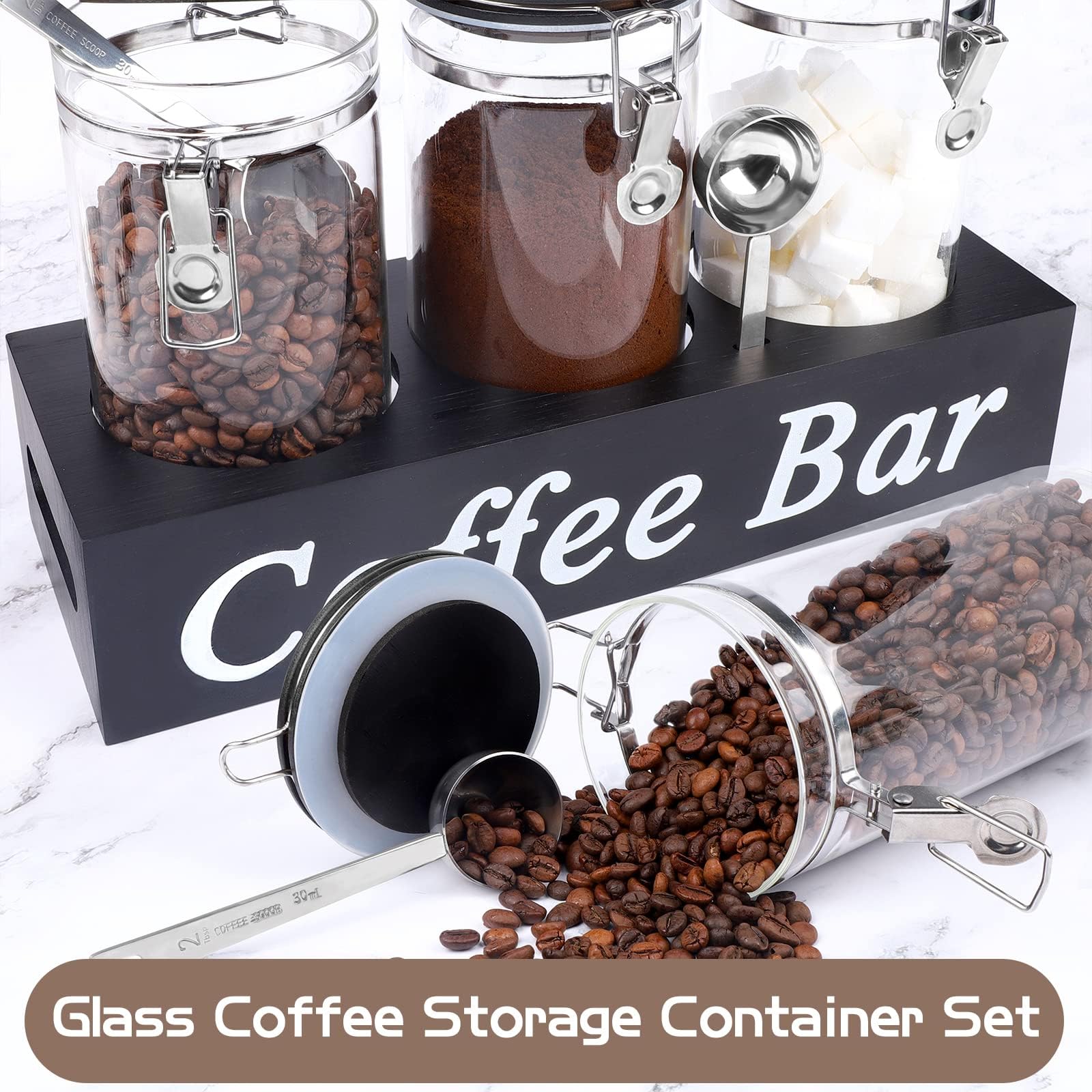 WYTAOHZL airtight silicone-sealed lids on glass jars.