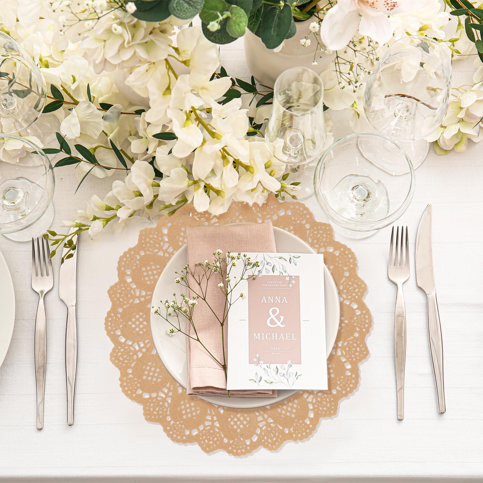 WYTAOHZL doilies suitable for DIY crafts and home decor projects.