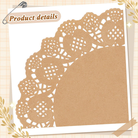WYTAOHZL lace doilies under pastries to elevate plating and presentation.