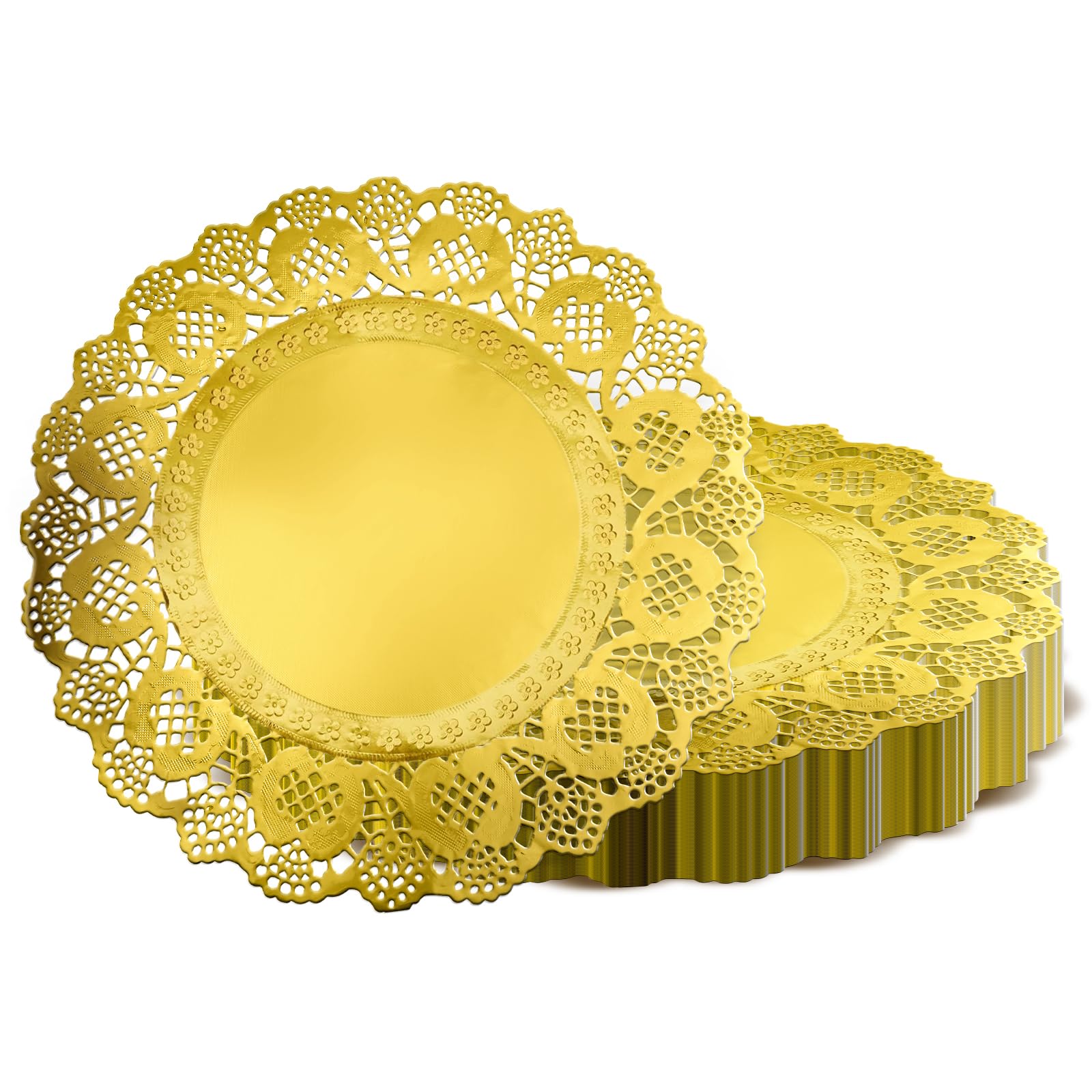WYTAOHZL gold doilies 12inch cake display for elegant presentation and quick cleanup