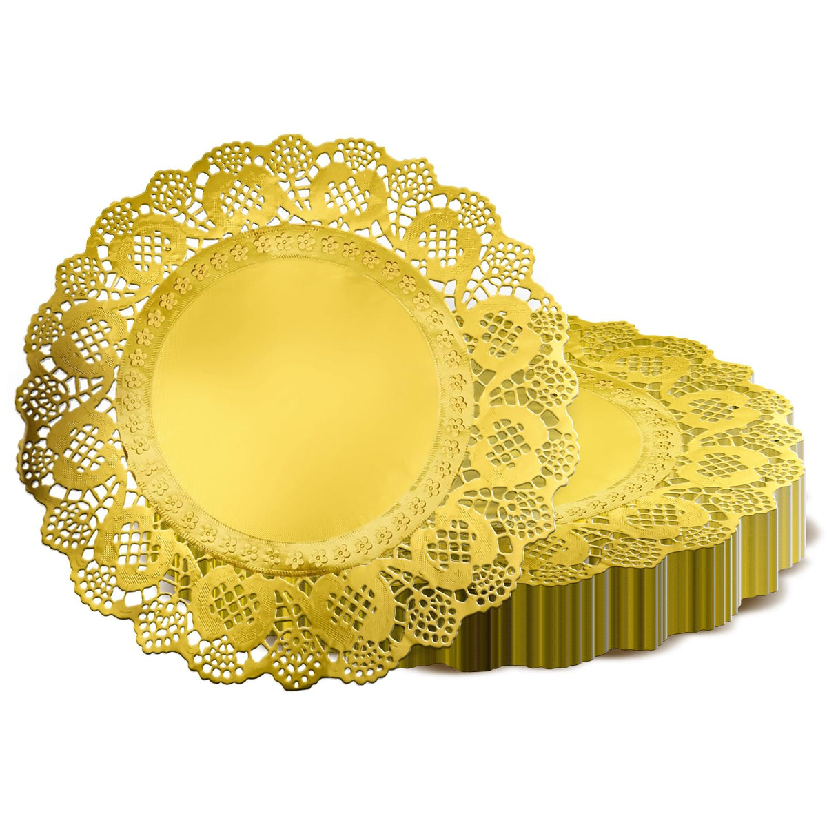 WYTAOHZL gold doilies 12inch cake display for elegant presentation and quick cleanup