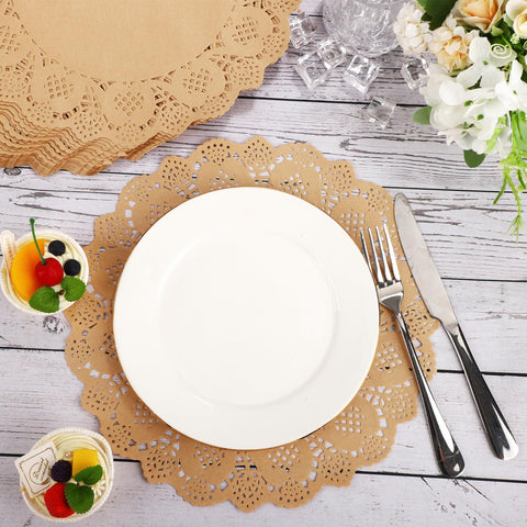 WYTAOHZL 13.5-inch doilies for a wedding cake display.
