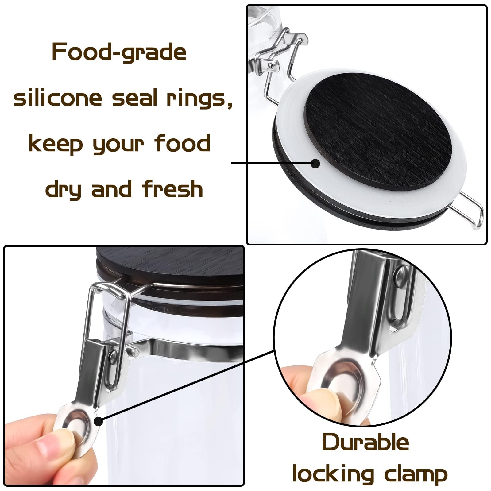 WYTAOHZL wooden shelf and spoon for easy serving.