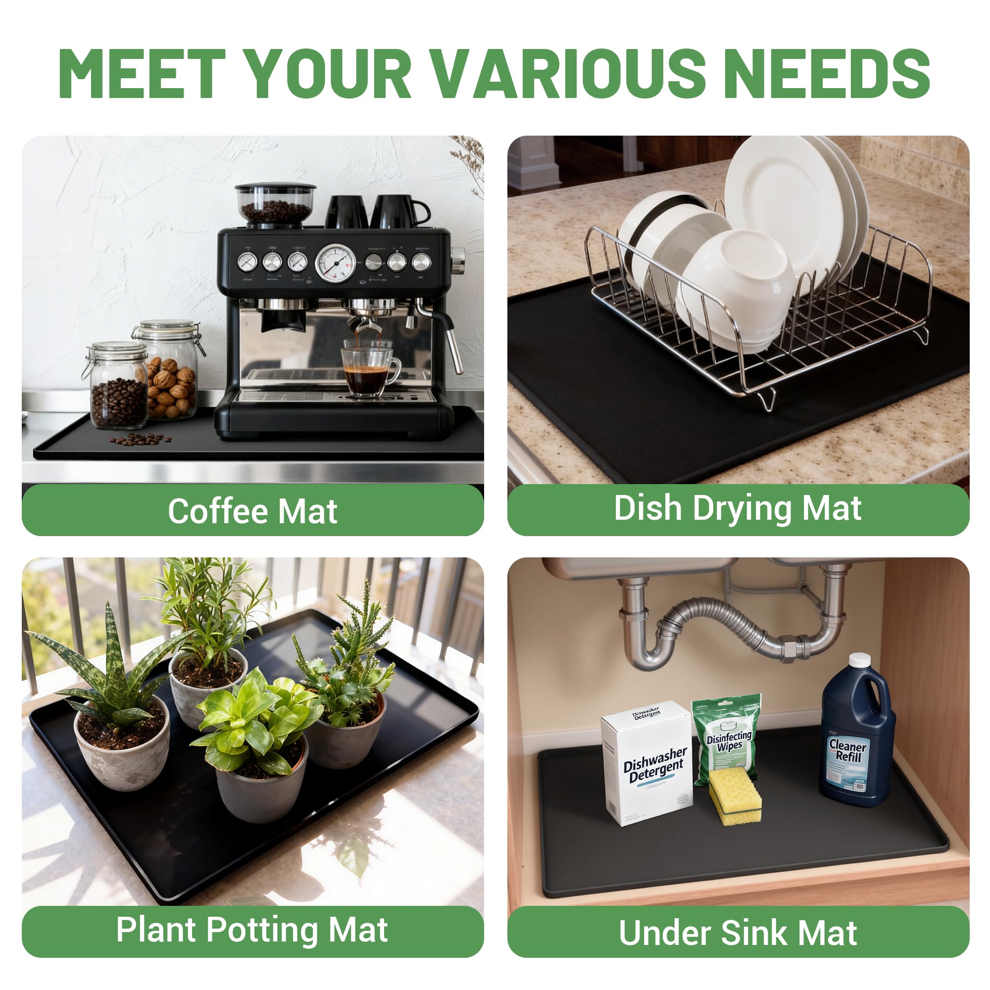 WZGUSXN plant-pot mat adds flexible, stylish protection and organization.