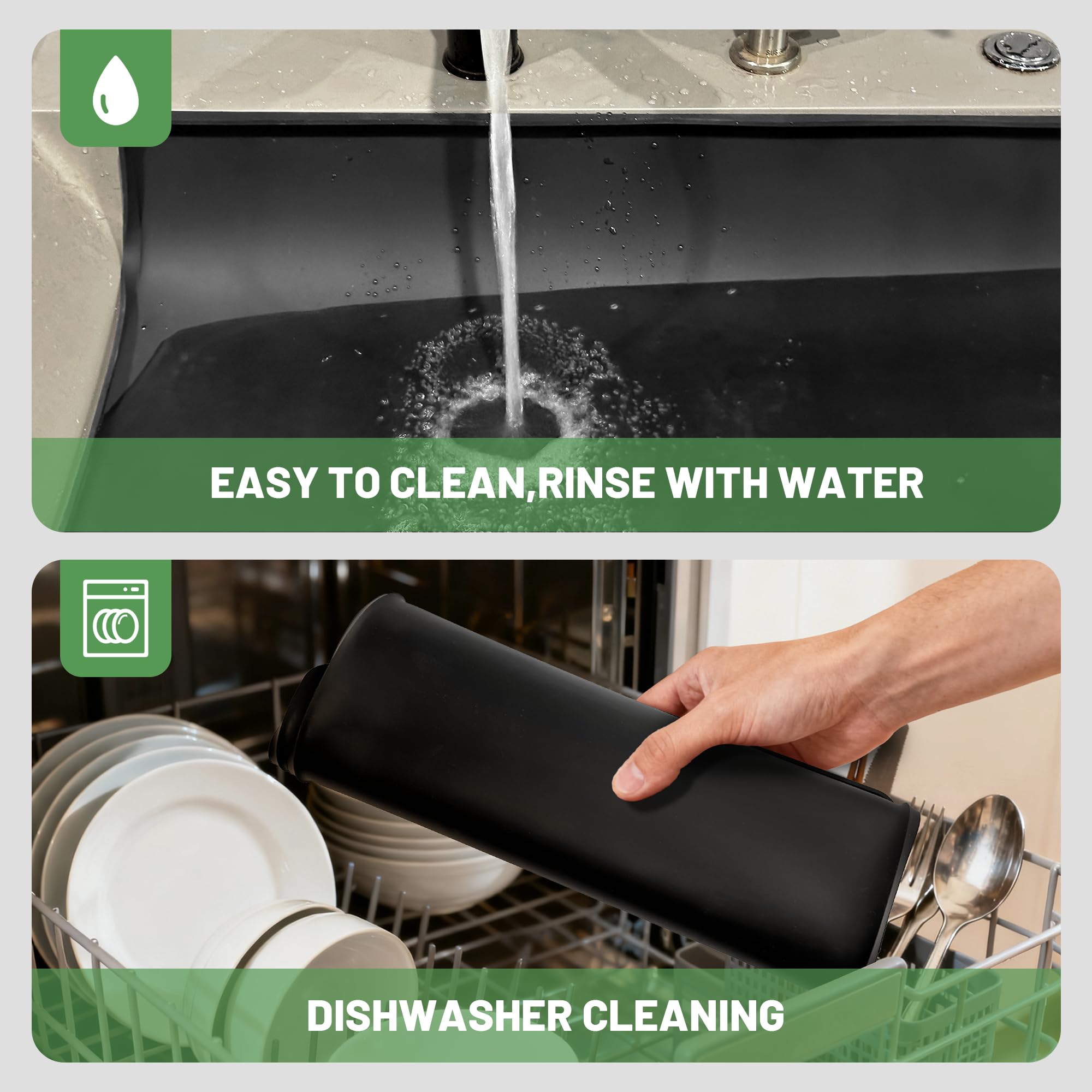WZGUSXN under-coffee-maker mat shields your countertop from heat and drips.