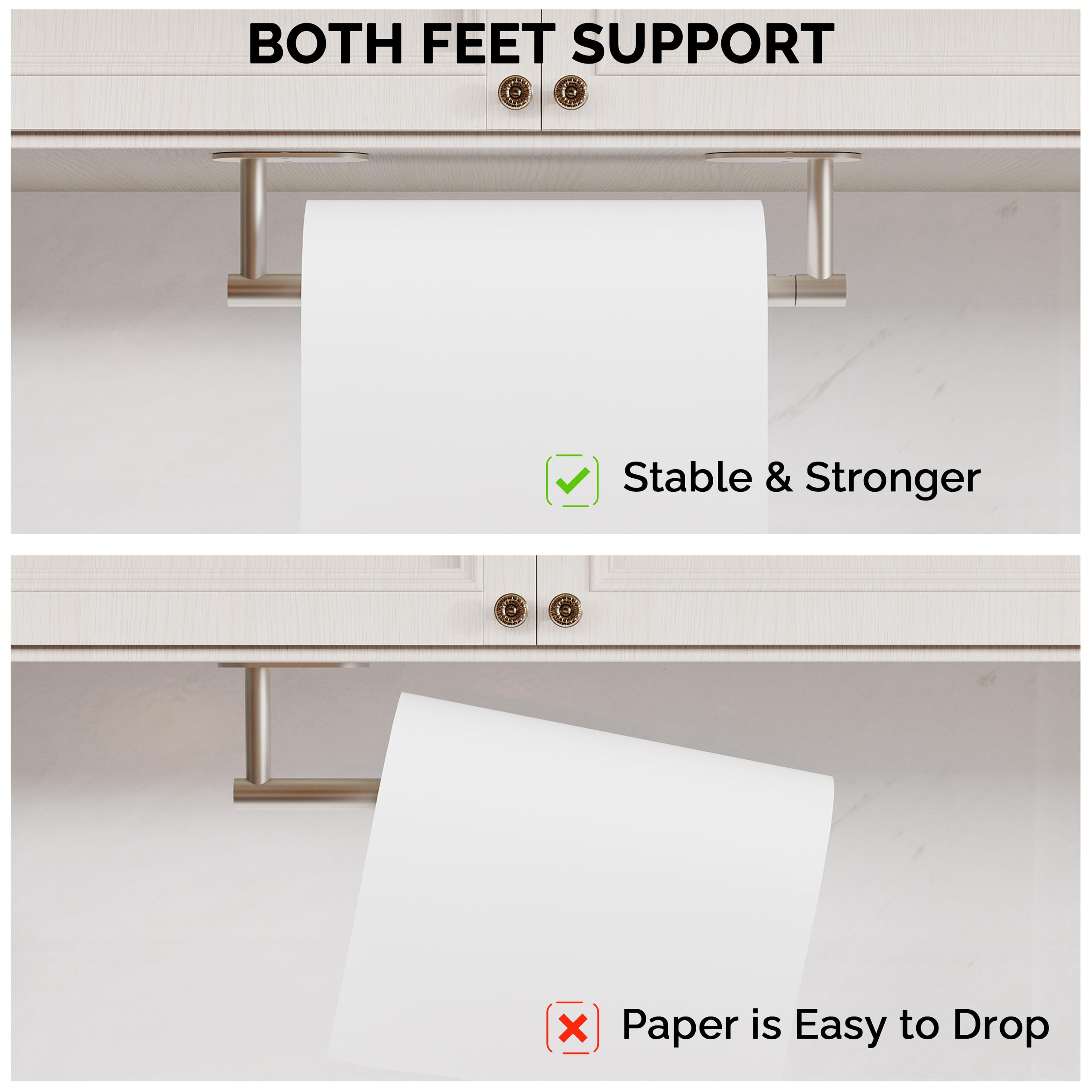 WZKALY adhesive installation kit included for nails-free mounting.