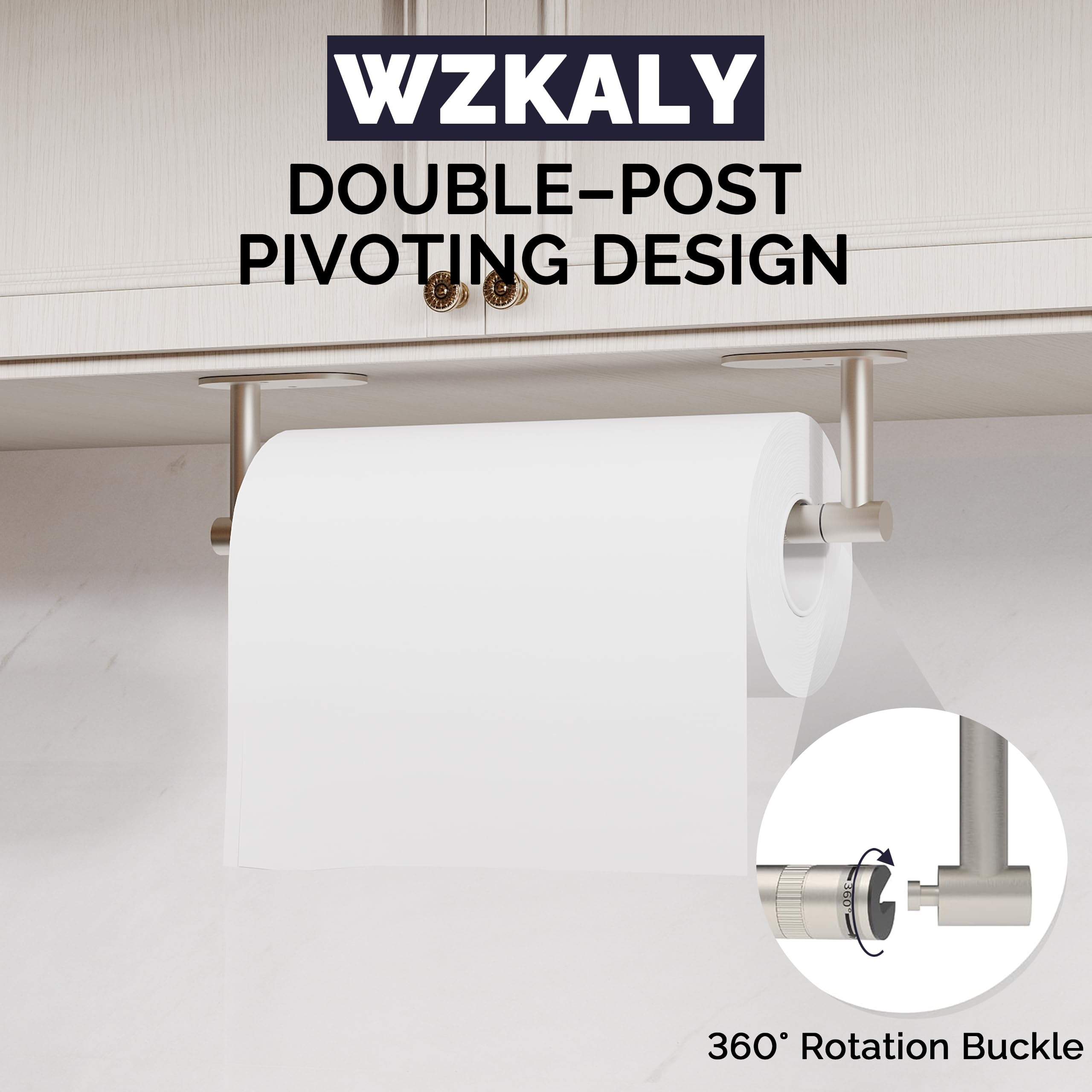 WZKALY under-cabinet holder complements farmhouse and modern spaces.
