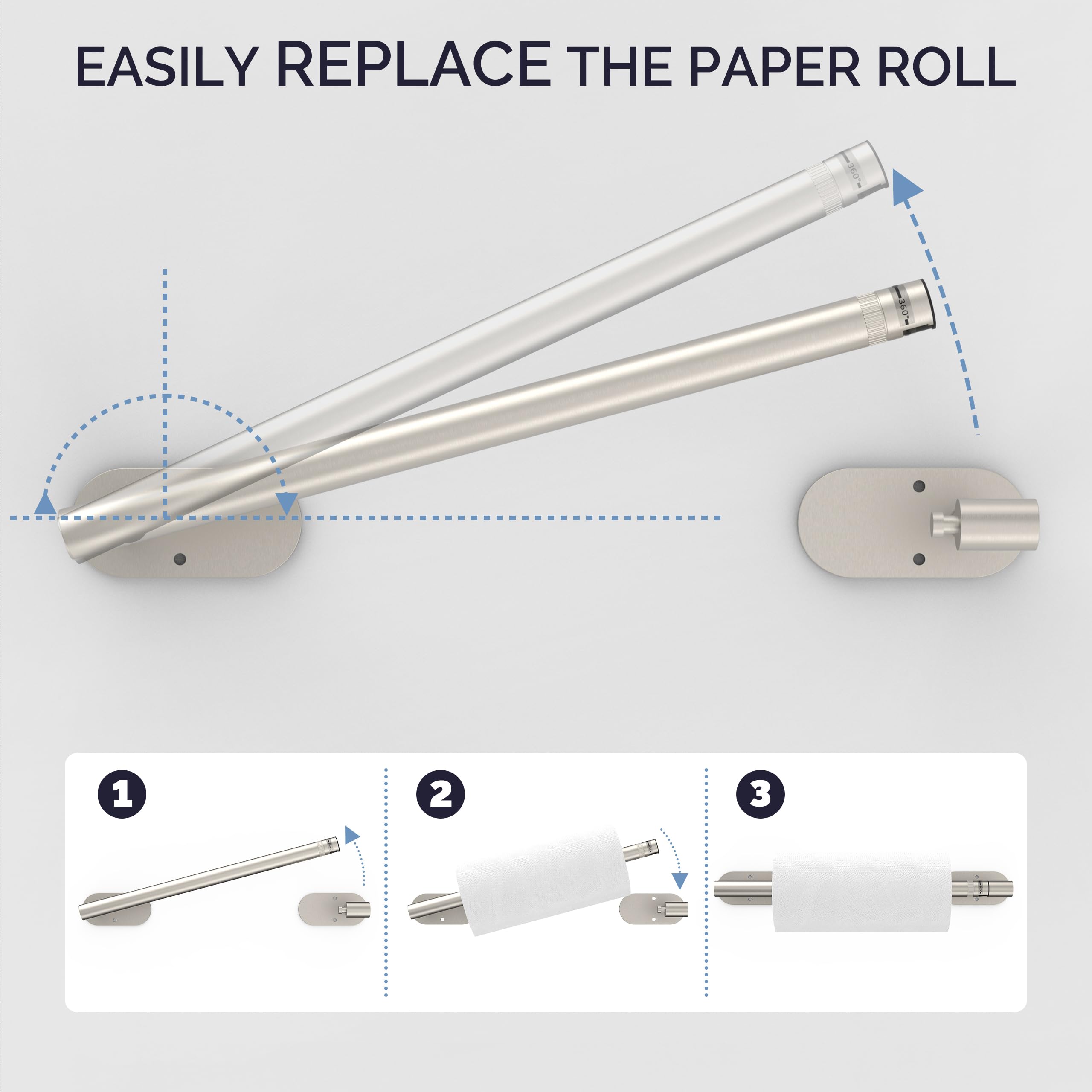 Close-up of WZKALY pivoting two-post design for easy use.