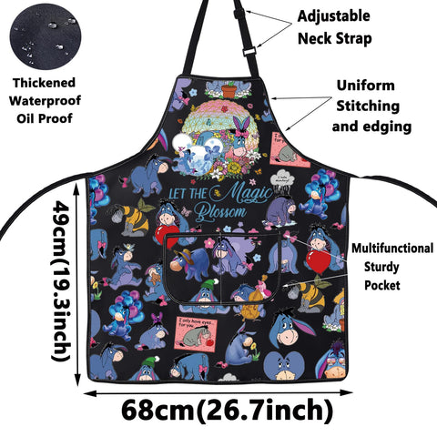 WZMPA Donkey Apron adjustable neck strap offers comfortable fitting for all body shapes.