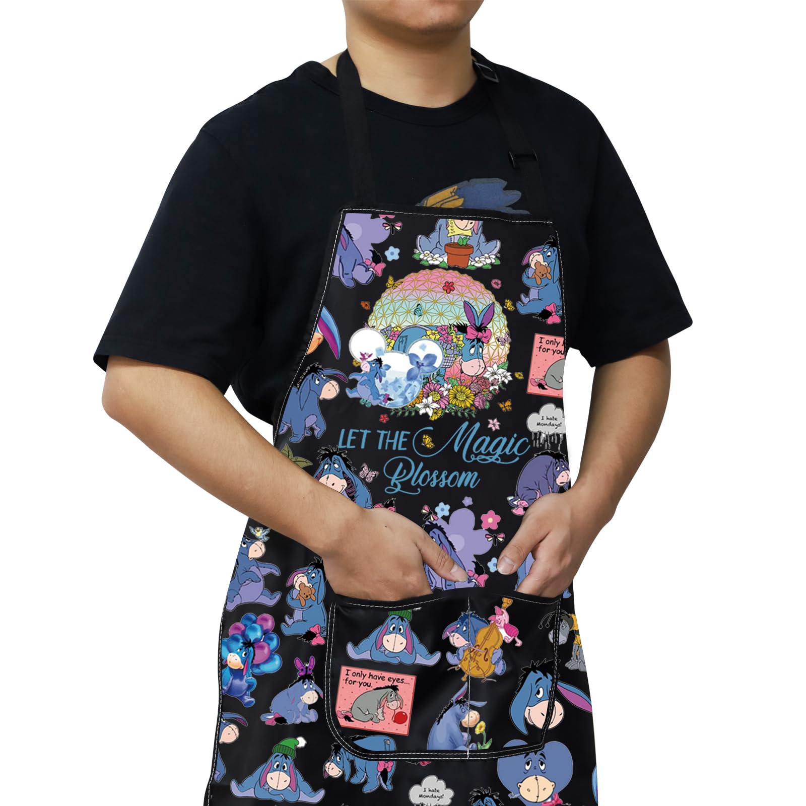 WZMPA Donkey Apron multi-use design suits cooking, baking, gardening, crafts, and more.