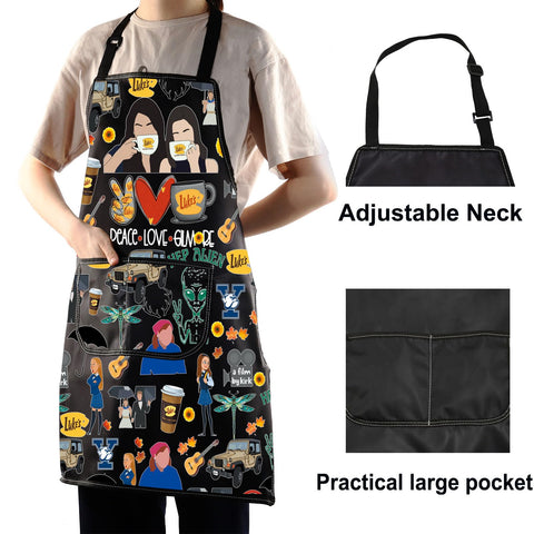WZMPA Luke's Diner apron pockets keep phone and spices handy