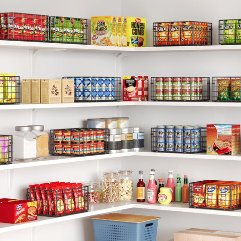 X-cosrack wall-mount ready basket saves space and keeps items organized.