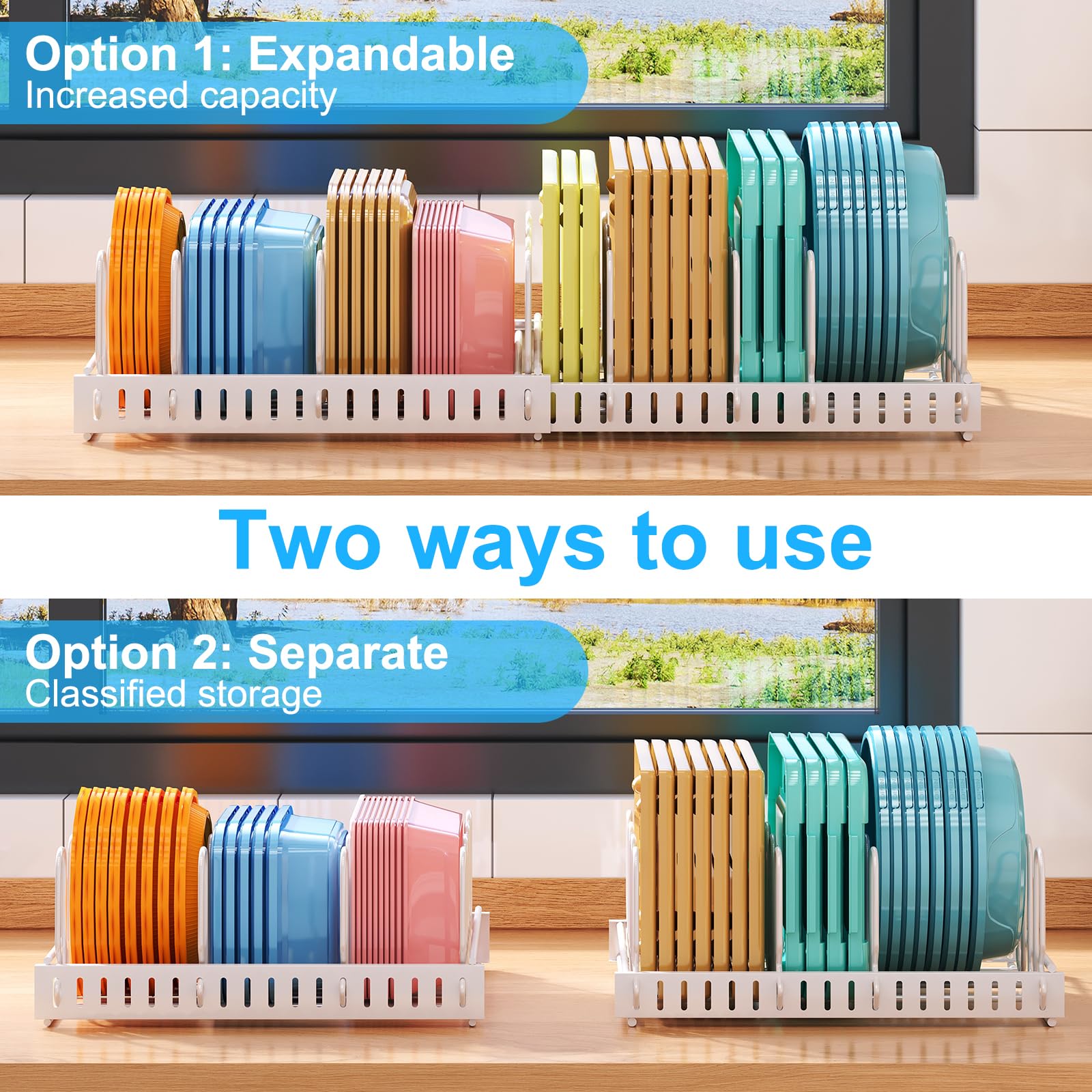 X-cosrack expands for two-way use, standalone or extended storage.