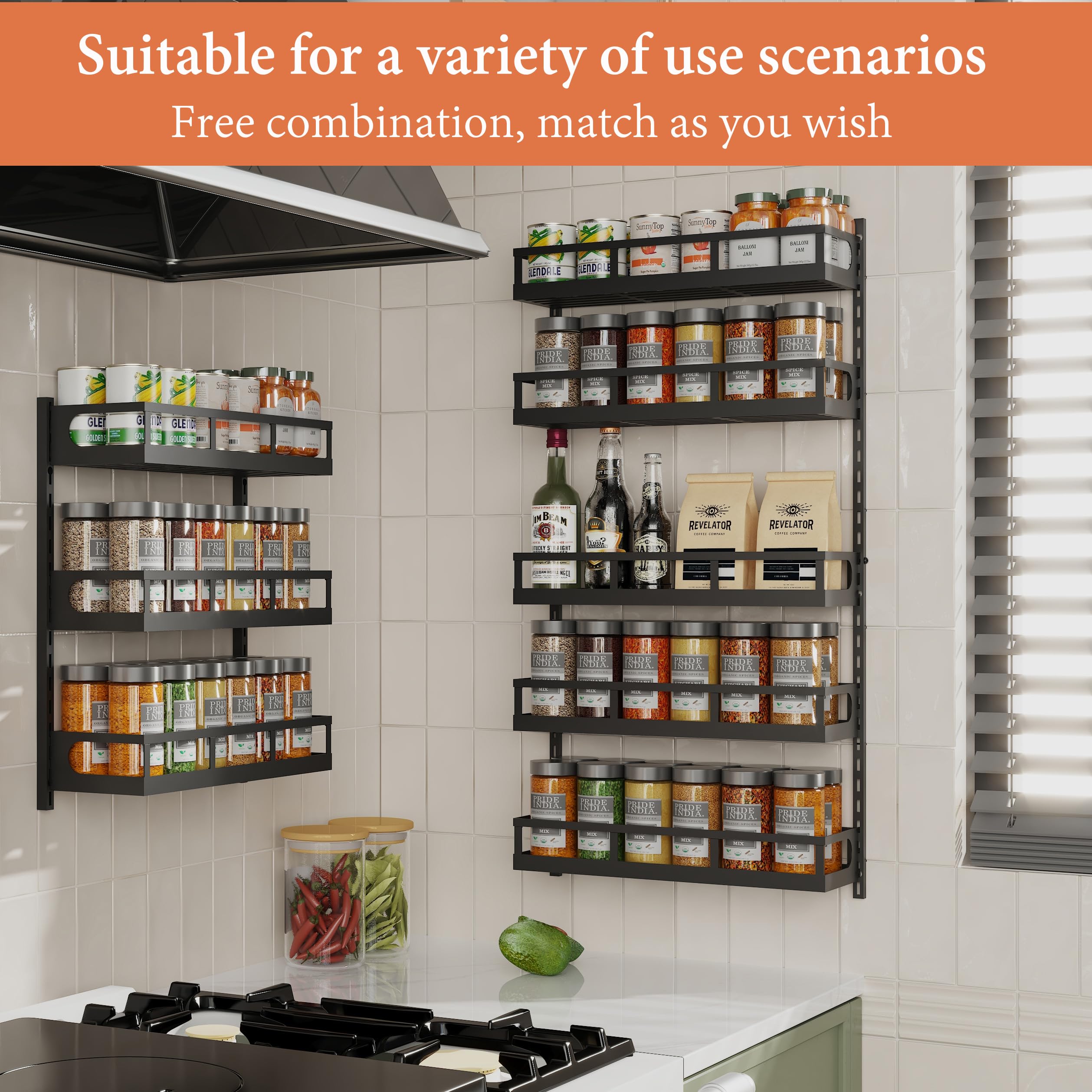 X-cosrack dual-use design for wall or cabinet organization