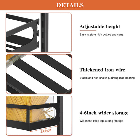 X-cosrack durable metal frame for lasting kitchen storage