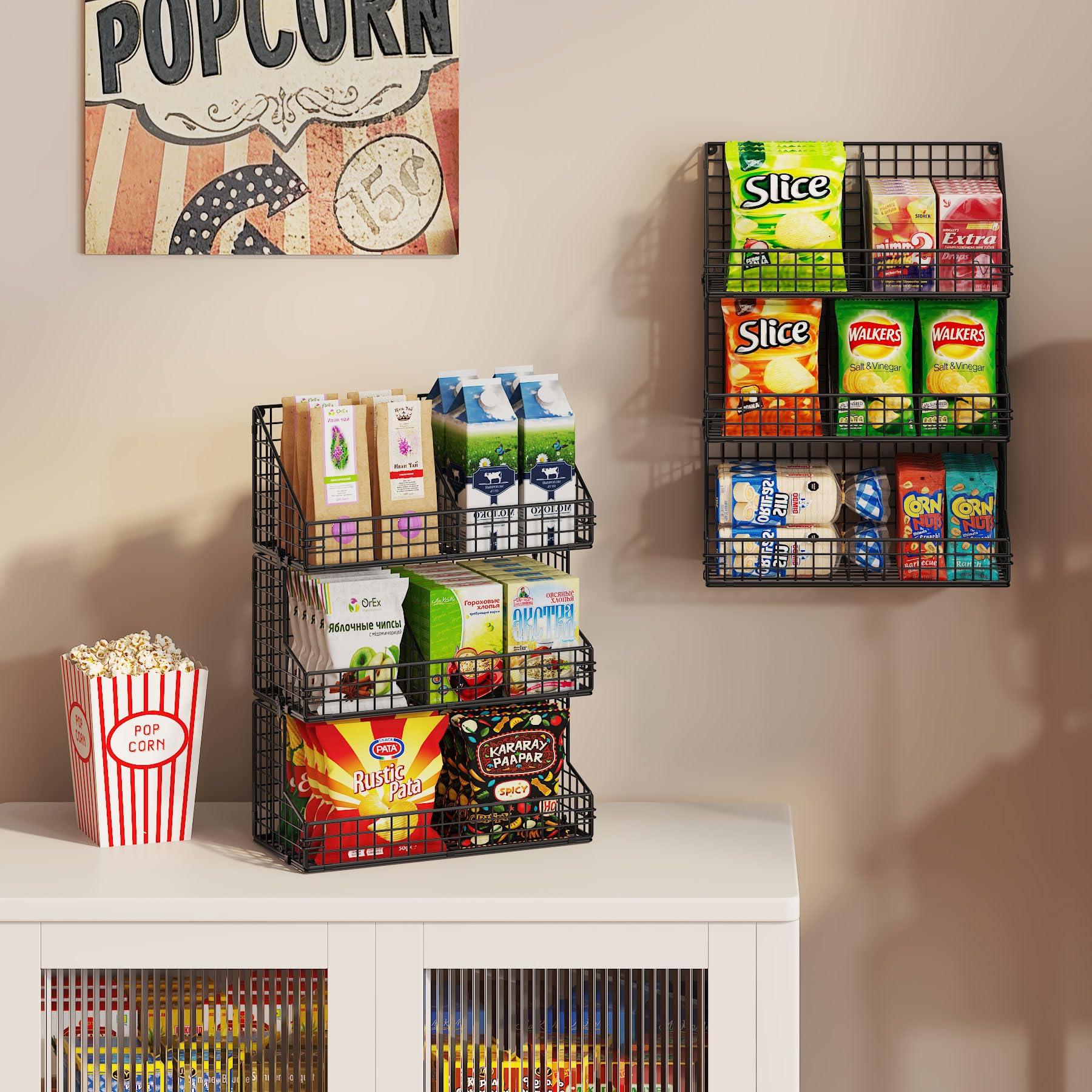 X-cosrack foldable basket compact storage when not in use