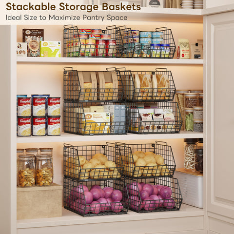 X-cosrack fruit and vegetable storage basket keeps produce organized.