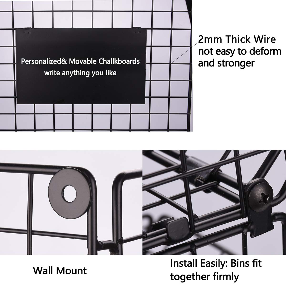 X-cosrack hanging hooks enable flexible wall mounting and decluttering.