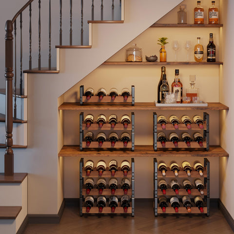 X-cosrack compact display adds storage and decor to any space.