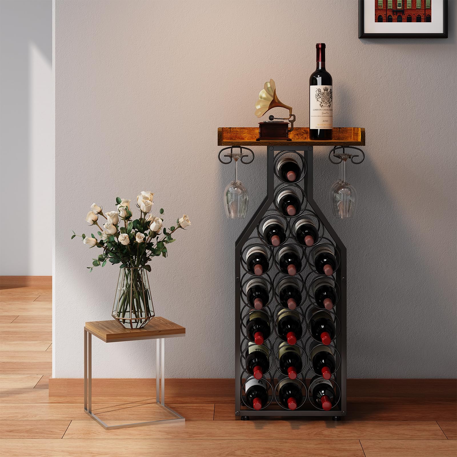 X-cosrack mini bar table top surface ideal for pouring.