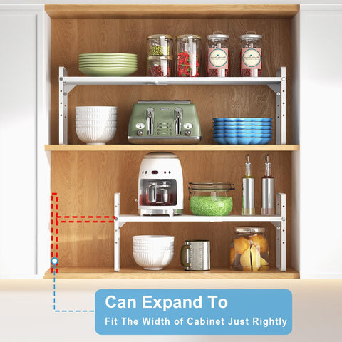 X-cosrack multipurpose kitchen shelf for dishes, mugs, and snacks.