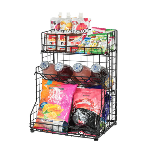 X-cosrack pantry storage solution for kitchen cabinets and bathrooms.