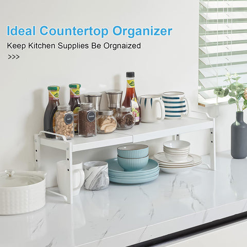 X-cosrack spice bottle organizer for compact pantry shelving
