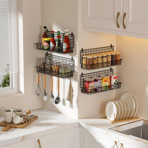 X-cosrack holds up to 80 jars, maximizing kitchen storage and reducing search time