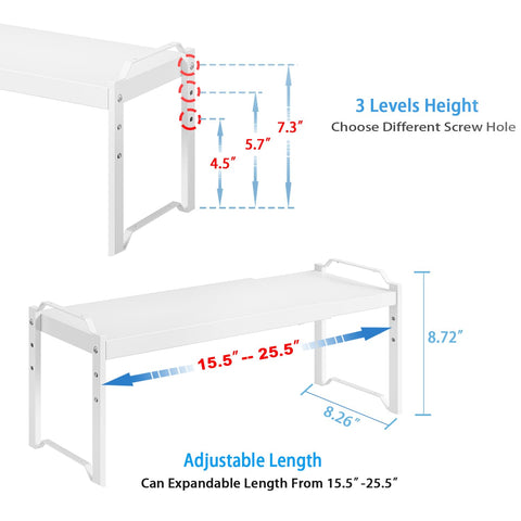 X-cosrack stackable cabinet organizer, optimized vertical space
