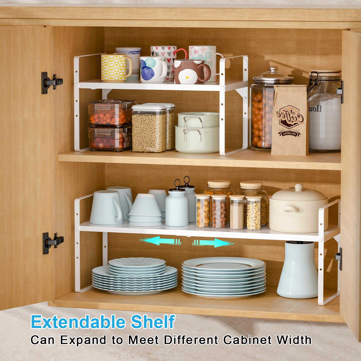 X-cosrack stackable design maximizes vertical storage in kitchens
