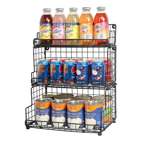 X-cosrack three-basket system in varied sizes for fruit, snacks, cans