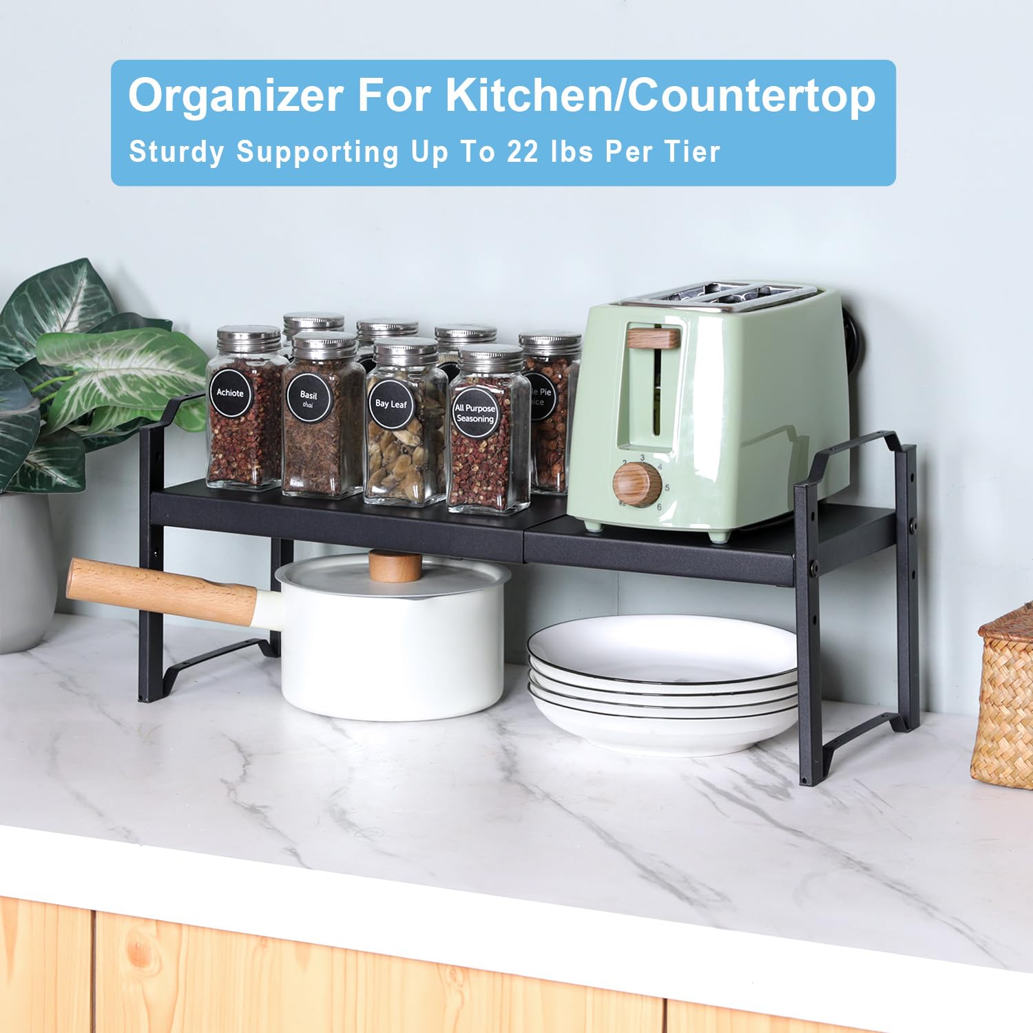 X-cosrack vertical space maximization for compact kitchens.